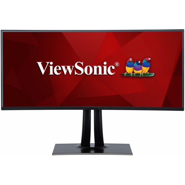 Viewsonic 38" VP3881 IPS LED изогнутый, 3840x1600, 5ms, 300cd/m2, 178°/178°, 20Mln:1, HDMI*2, DP, USB-Hub, HeadphoneOut, Апп.калибровка, Frameless, Tilt, Swivel, рег.по высоте, Black