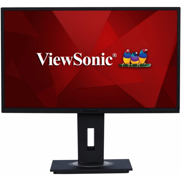 Viewsonic 23.8" VG2448 IPS SuperClear, 1920x1080, 5ms, 250cd/m2, 178°/178°, 50Mln:1, D-Sub, HDMI, DP, USB-Hub, колонки, Tilt, Swivel, Pivot, рег.по высоте, VESA, Black
