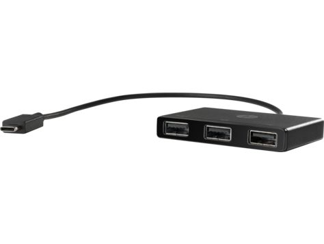 HP USB-C to 3 USB-A Hub (Elite x2 1012 G2/Pro x2 612 G2/Probook x360 G1/Elitebook x360/820G4/840G4/850G4/745G4/755G4/725G4/640G3/650G3/655G3/ZBook 15u G4/470G4/450G4/440G4/430G4/1030G1)