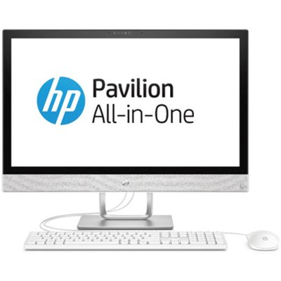 HP Pavilion 24 I 24-r116ur Non-Touch Intel Core i5-8400T 8GB DDR4 (1X8GB)1TB AMD Radeon 530 2Gb no DVD USB KBD, USB MOUSE Webcam Blizzard White Win10