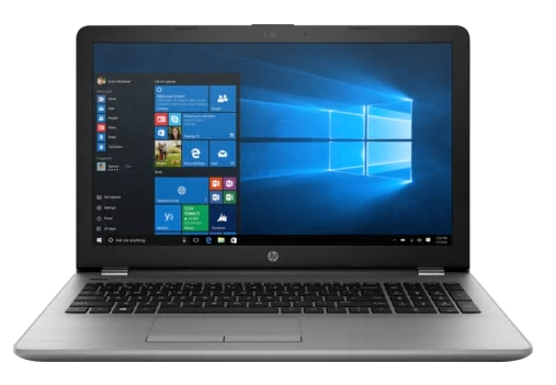 HP 250 G6 Core i3-7020U 2.3GHz,15.6" HD (1366x768) AG,4Gb DDR4(1),500Gb 5400,DVDRW,31Wh,2.1kg,1y,Silver,Win10Pro