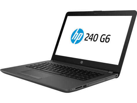 HP 240 G6 Core i5-7000U 2.5GHz,14" HD (1366x768) AG,8Gb DDR4(1),256Gb SSD,DVDRW,31Wh,1.8kg,1y,Silver,Win10Pro
