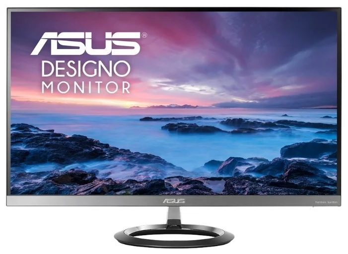 ASUS 27" MZ27AQ IPS LED, 16:9, 2560x1440, 178°/178°, 5 ms, 350 cd/m2, 100Mln:1, 2*HDMI, DP v1.2, 60Hz, колонки 6W*2, Сабвуфер 5W, Frameless, ультратонкий корпус, Gray, 90LM03C0-B01A70
