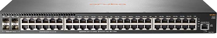 Aruba 2540 48G 4SFP+ Switch (48x10/100/1000 RJ-45 + 4x1/10G SFP+, Managed, L2, 19") (repl. for J9855A)