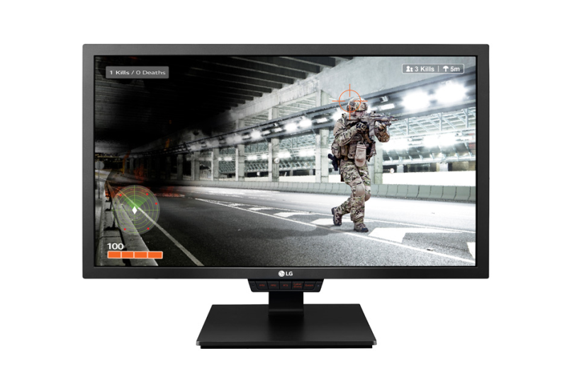 LG 24" 24GM79G-B Gaming LED, 1920x1080, 1ms, 350cd/m2, Mega DCR, 170°/160°, HDMI, Display Port, USB-Hub, Tilt, рег. по высоте, Headph.Out, Black