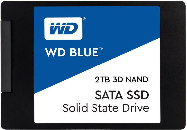 Western Digital SSD BLUE 2Tb SATA-III 2,5”/7мм 3D NAND WDS200T2B0A