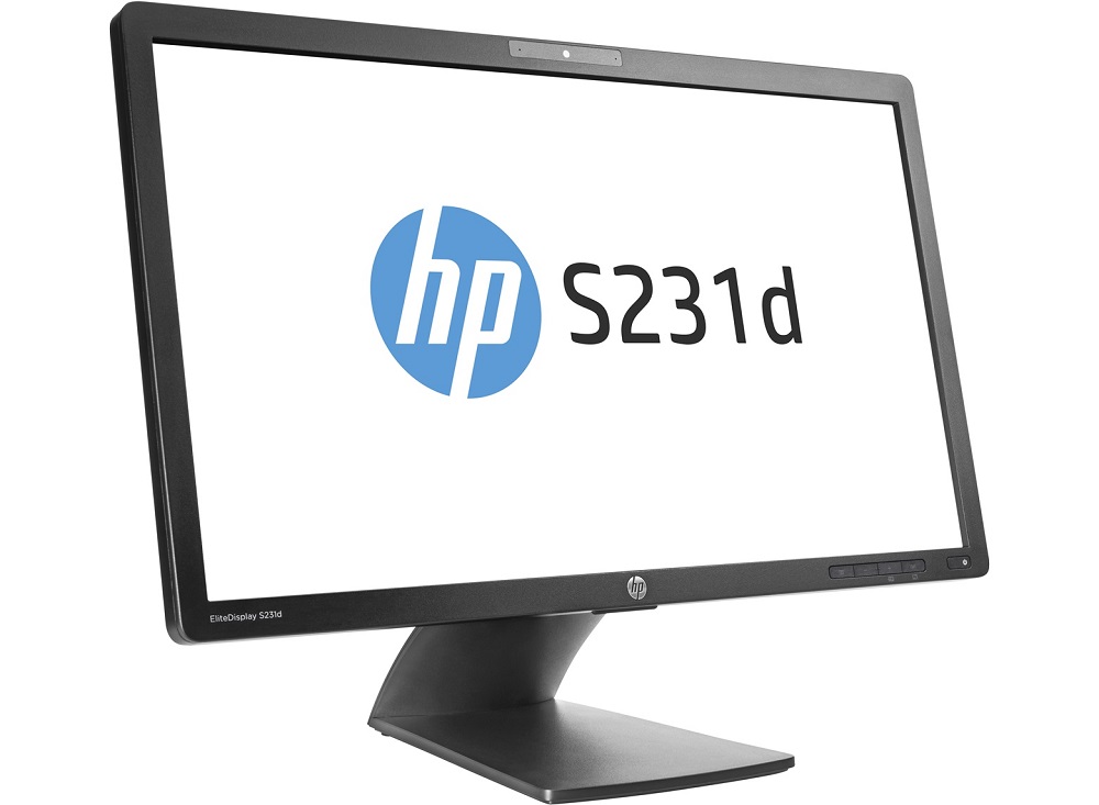 HP EliteDisplay S231d 23" with Notebook Docking Monitor LED IPS Monitor (250cd/m2, 1000:1, 7ms, 178°/178°, VGA, DisplayPort, USB 3.0 Hub, 1920x1080,Full HD,cam,microphone, EPEAT gold)(Repl A1W80AA)