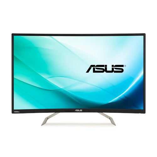 ASUS 31.5" VA326H VA LED изогнутый, 1920x1080, 4ms, 300cd/m2, 100Mln:1, 178°/178°, D-Sub, DVI, HDMI, up to 144Hz, Tilt, колонки, VESA, Black, 90LM02Z1-B01170