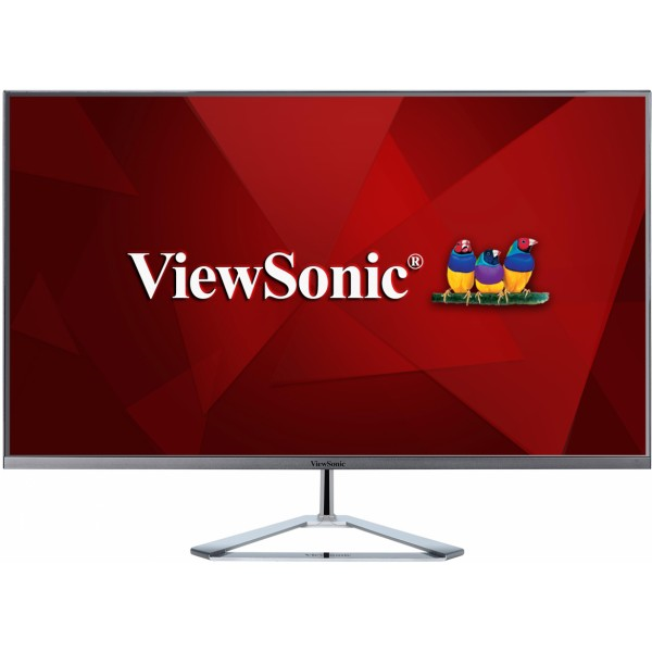 Viewsonic 32" VX3276-mhd-2 IPS SuperClear, 1920x1080, 4ms, 250cd/m2, 178°/178°, 80Mln:1, HDMI, DP, колонки, Headphone Out, Frameless, Tilt, VESA, Silver Black