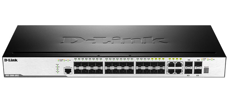 D-Link DGS-3000-28SC/A1A, 28-Port Management L2 Gigabit Switch