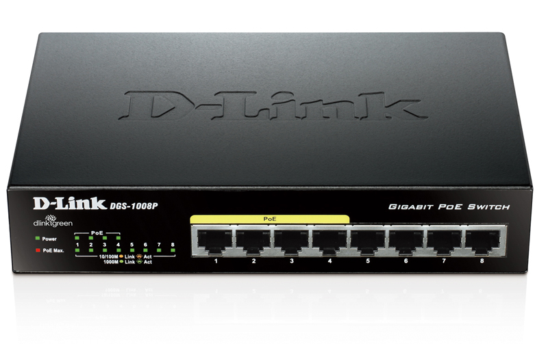D-Link DES-1008P/C1A, Коммутатор