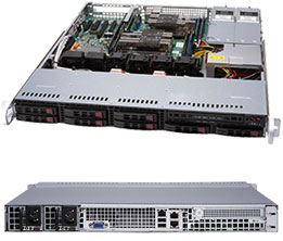 Supermicro SuperServer 1U 1029P-MTR noCPU(2)Scalable/TDP 70-140W/ no DIMM(8)/ SATARAID HDD(8)SFF/ 2xGbE/1xFH, M2/ 2x600W