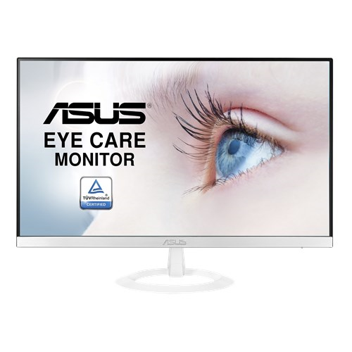 ASUS 27" VZ279HE-W IPS LED, 1920x1080, 5ms, 250cd/m2, 178°/178°, 80Mln:1, D-Sub, HDMI*2, ультратонкий корпус, EyeCare, регулировка наклона, White, 90LM02XD-B01470