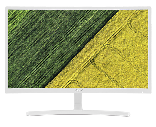 ACER 31.5" ED322Qwmidx (16:9)/VA(LED)/ZF/1920x1080/4ms/250nits/3000:1/VGA + DVI + HDMI + Audio Out/3Wx2/White Curved 1800R/60Hz/VESA No