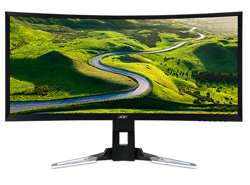 ACER 35" XZ350CUbmijphz (21:9)/VA(LED)/2560x1080/4ms/300nits/2000:1/HDMI(2.0) + HDMI(1.4, MHL) + DP + DP Out + USB 3.0 Hub(1up 4down)/9Wx2/AdaptiveSync/Silver/Black Curved 2000R/144Hz/VESA 100x100