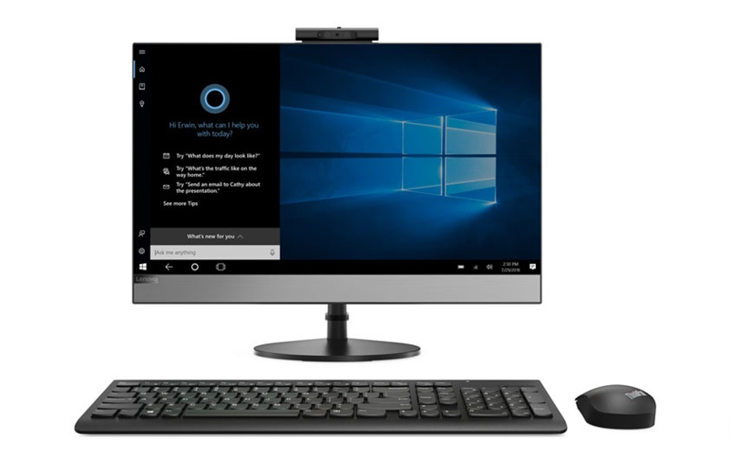 Lenovo V530-24ICB All-In-One 23,8" i3-8100T 4Gb 1TB Int. DVD±RW AC+BT USB KB&Mouse Win 10_P64-RUS 1Y carry-in