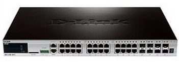 D-Link DGS-3420-28TC/B1A, 24-ports 10/100/1000Base-T L2+ Stackable Management Switch