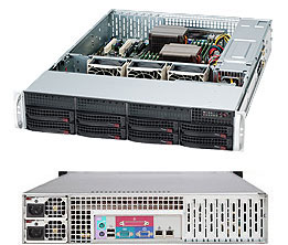 Supermicro SuperChassis 2U 825TQ-R740LPB/ no HDD(8)LFF/ 7xLP/ 2x740W Platinum(12" x 13", 13.68" x 13", 12" x 10")E-ATX, ATX/ Backplane 8xSATA/SAS
