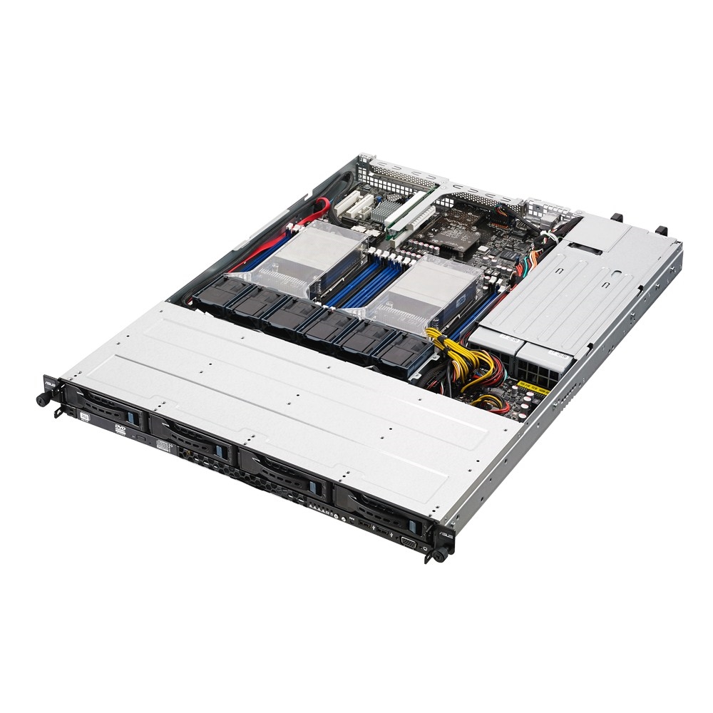ASUS RS500-E8-RS4 V2 // 1U, ASUS Z10PR-D16,  2 x s2011-3 Xeon E5-2600 v3&v4 145w, 1024GB max, 4HDD Hot-swap, 1 x M.2, DVR, 2 x 770W, CPU FAN ; 90SV03NA-M01CE0