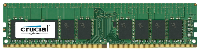 Crucial by Micron DDR4   16GB (PC4-19200) 2400MHz ECC,  DR x8 (Retail)