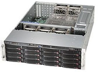 Supermicro SuperChassis 3U 836BE1C-R1K03B/ no HDD(16)LFF/ no HDD(2)SFF(optional)/ 7xFH/ 2x1000W Platinum(13.68" x 13")E-ATX, ATX/ Expander Backplane