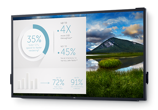 Dell 85.6" C8618QT LCD BK/BK ( IPS; 16:9; 400 cd/m2; 1000:1; 8ms; 3840x2160; 178/178; 4xHDMI 2.0; DP; VGA; 4xUSB; Spk 2х10W; touch)