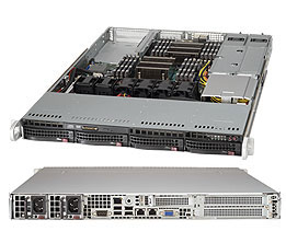 Supermicro SuperServer 1U 6018R-WTRT no CPU(2) E5-2600v3/v4 no memory(16)/ on board C612 RAID 0/1/5/10/ no HDD(4)LFF/ 2x10GE/ 2xFHHL, 1xHBA/ 2x700W Platinum/ Backplane 4xSATA/SAS