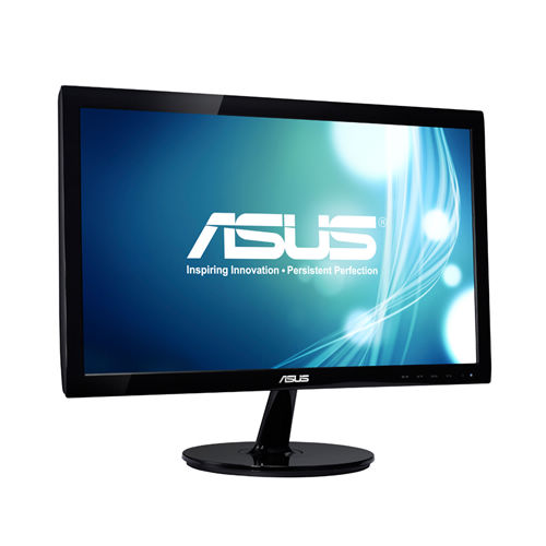 ASUS 19.5" VS207T-P LED, 1600x900, 250cd/m2, 80Mln:1, 170°/160°, 5ms, D-SUB, DVI, Tilt, колонки, TCO, EPEAT, black, 90LM0010-B05170