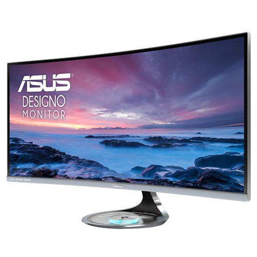 ASUS 34" MX34VQ VA LED изогнутый, 3440x1440, 4ms, 300 cd/m2, 178°/178°, 100Mln:1, HDMI*3, DisplayPort, колонки, Tilt, Black and Space Gray, 90LM02M0-B01170