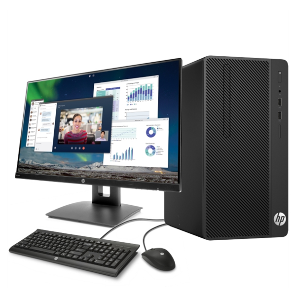 HP Bundle 290 G1 MT Core i5-7500,4GB (1x4GB)DDR4-2400,500GB,DVD,usb kbd/mouse,Card Reader,Dust Filter,Win10Pro(64-bit),1-1-1 Wty + HP Monitor VH240a 23.8in