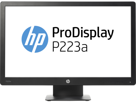 HP ProDisplay P223a LED 21,5 Monitor 1920x1080, 16:9, VA, 250 cd/m2, 3000:1, 5ms, 178°/178°, VGA, DisplayPort, anti-glare, speakers, Energy Star, Black