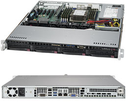 Supermicro SuperServer 1U 5019P-MT noCPU(1)Scalable/TDP 70-205W/ no DIMM(8)/ SATARAID HDD(4)LFF/ 2x10GbE/ 1xFH, M2/ 1x350W