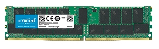 Crucial by Micron DDR4   32GB (PC4-21300) 2666MHz ECC Registered DR x4, 1.2V CL17 (Retail) (Analog Micron MTA36ASF4G72PZ-2G6B1)