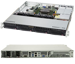 Supermicro SuperServer 1U 5019P-MR noCPU(1)Scalable/TDP 70-165W/ no DIMM(6)/ SATARAID HDD(4)LFF/ 2xGbE/1xFH, M2/ 2x400W