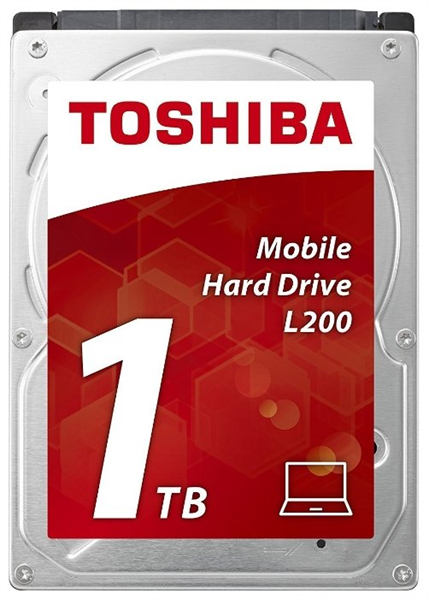 Toshiba Mobile L200 HDD 2.5" SATA    1000Gb, 5400rpm, 128MB buffer, 7mm