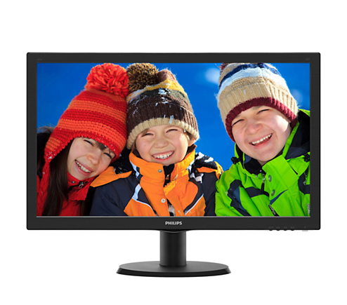 23,6" Philips 243V5QSBA 1920x1080 MVA LED 16:9 8ms VGA DVI 10M:1 178/178 250cd Black