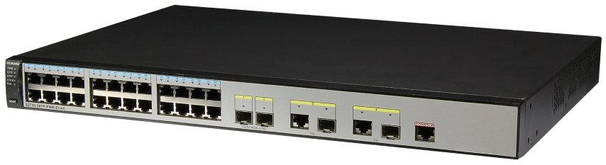 Huawei S2750-28TP-EI-AC(24 Ethernet 10/100 ports,2 Gig SFP and 2 dual-purpose 10/100/1000 or SFP,AC 110/220V) (02355247)