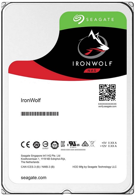 HDD SATA-III Seagate 3000Gb, ST3000VN007, Iron Wolf Guardian NAS, 5900 rpm, 64Mb buffer