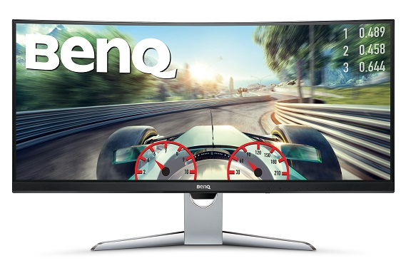 BENQ 35" EX3501R VA LED, изогнутый 1800R, 3440х1440, 21:9, 12(4)ms, 300cd/m2, 20M:1, 178°/178°,HDMI2.0*2/ DP1.4/ USB3.0*2/ USB-Type C (3.1 Gen2, no Power Delivery Function) x 1)/ Headphone jack, Tilt,
