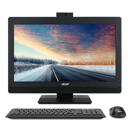 ACER Veriton Z4820G  All-In-One 23,8" FHD(1920x1080)IPS, i3 7100, 4GbDDR4, 1TB/7200, Intel HD, DVD-RW, WiFi+BT, COM, USB KB&Mouse, black, Win10Pro 3Y OS