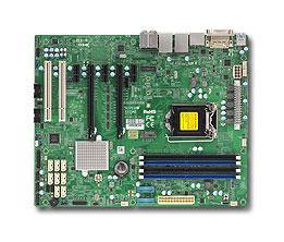 Supermicro Motherboard 1xCPU X11SAE E3-1200 v5, 6thGeni7/i5/i3, Pent, Celeron/ UpTo4UDIMM/ 8x SATA3/ C236 RAID 0/1/5/10/ 2xGE/ 2xPCIx16, 3xPCI-Ex1,2x5VPCI32bit (12" x 9.6")