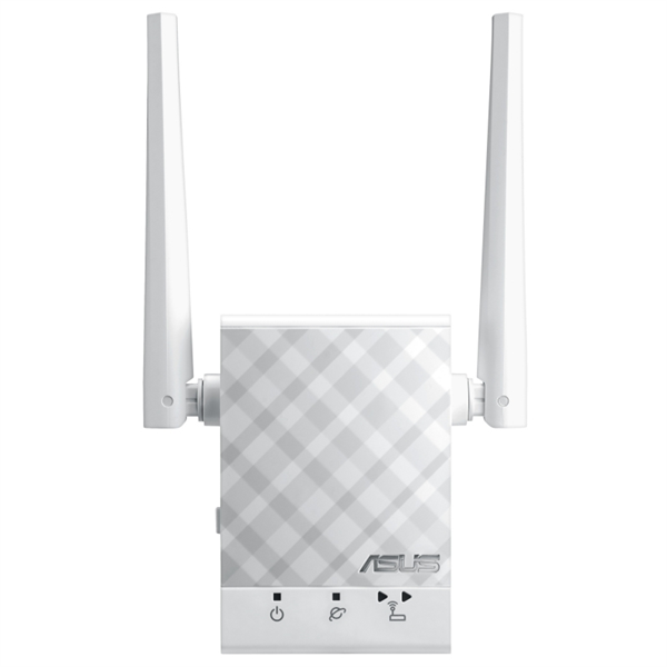 ASUS RP-AC51 // WI-FI репитер, 802.11n + 802.11 ac, до 300 + 433Мбит/c, 2,4 + 5 гГц, LAN ; 90IG03Y0-BO3410