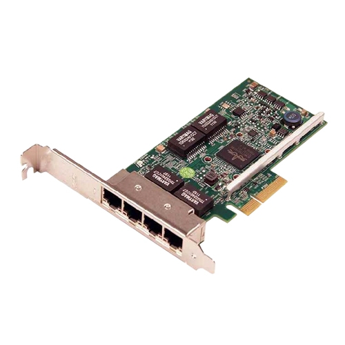 DELL NIC Broadcom 5719 QP 1Gb Network Interface Card, Low Profile - Kit (analog 540-BBHB)