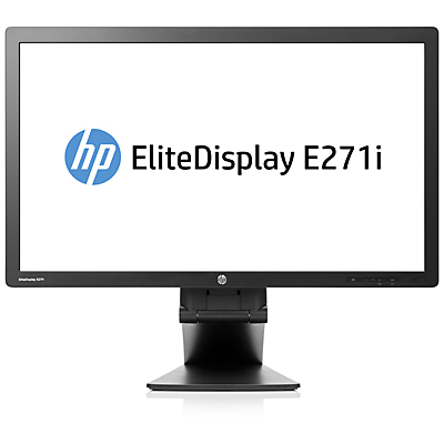 HP EliteDisplay E271i LED 27 Monitor 1920x1080, 16:9, 250 cd/m2, 1000:1, 7ms, 178°/178°, VGA, DVI-D, USB 2.0x3, DisplayPort, Energy Star