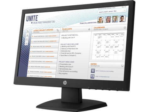 HP V197 18,5'' LED Monitor (TN,200 cd/m2,600:1,5ms,1366х768,90°/65°,VGA,DVI-D,EPEAT Gold)