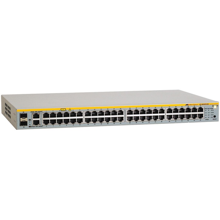 Allied Telesis 48  Port Fast Ethernet WebSmart Switch with 4 uplink ports (2  x 10/100/1000T and  2 x SFP-10/100/1000T Combo ports)