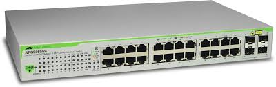 Allied telesis 24 port 10/100/1000TX unmanaged switch with internal power supply EU Power Adapter
