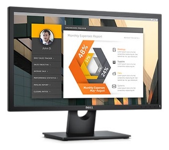 Dell 23,8" E2417H LED BK/BK ( IPS; 250 cd/m2; 16:9; 1000:1; 8ms; 1920x1080; 178/178; VGA; DP; Tilt)