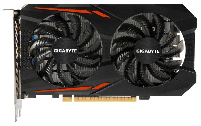 Gigabyte GTX 1050 OC 2G, GV-N1050OC-2GD, PCI Express, 2GB, GDDR5, 128bit, DVI+HDMI+DP RTL