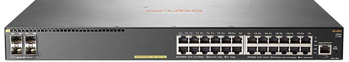 Aruba 2540 24G PoE+ 4SFP+ Switch (24x10/100/1000 PoE+ RJ-45 + 4x1/10G SFP+, Managed, L2, 19")